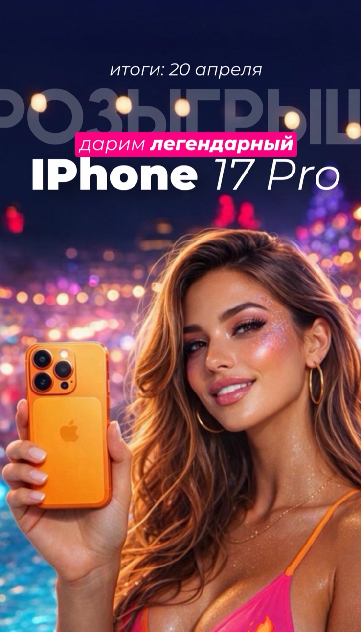ДАРИМ IPHONE 17 PRO В TELEGRAM!