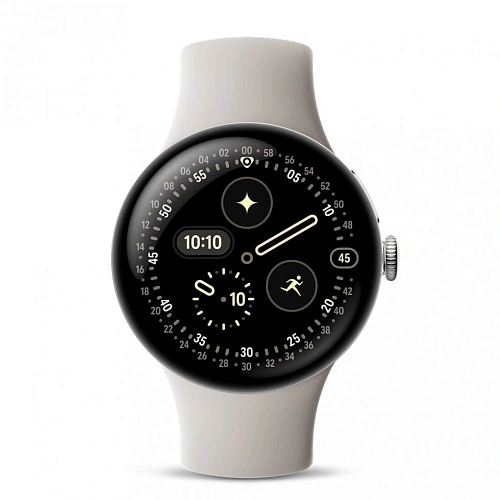 Умные часы Google Pixel Watch 4 (Polished Silver/Porcelain, 41mm, Bluetooth)