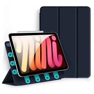 Чехол книжка Gurdini Smart Magnet Series для iPad mini 6/7 (Темно-синий)