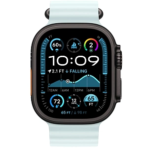 Умные часы Apple Watch Ultra 2 49 мм (2024) Black Case with Ocean Band (49mm, Ice Blue, One size)