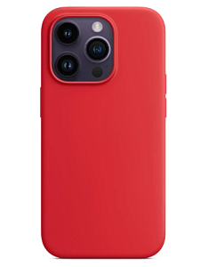 Чехол силиконовый MagSafe для iPhone 14 pro max (Красный)