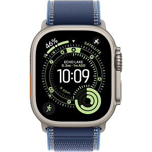 Умные часы Apple Watch Ultra 3 (Natural, 49mm, Trail Loop, Blue/Bright Blue, M/L)