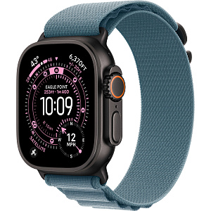 Умные часы Apple Watch Ultra 3 (Black, 49mm, Alpine Loop, Light Blue, S)