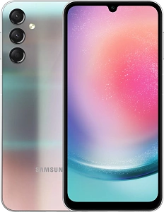 Смартфон Samsung Galaxy A24 8/128GB (8 ГБ, 128 ГБ, Серебристый, Global, Dual nanoSim, Без Rustore)