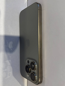 Смартфон Apple iPhone 15 Pro 256GB nanoSim+eSim (Титановый бежевый, 256 ГБ, 8 ГБ, Global, nanoSim+eSim, Уценка)