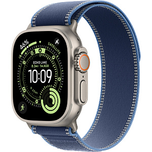 Умные часы Apple Watch Ultra 3 (Natural, 49mm, Trail Loop, Blue/Bright Blue, M/L)