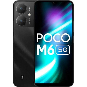 Смартфон Xiaomi POCO M6 5G 8/256GB (8 ГБ, 256 ГБ, Черный, Global, Dual nanoSim, Без Rustore)