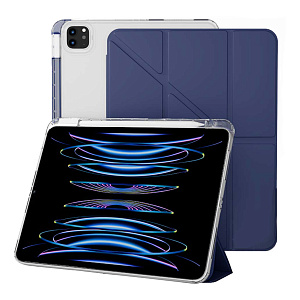 Чехол книжка Gurdini Origami Case Series для iPad Pro 13 (M4/M5) (Темно-синий)