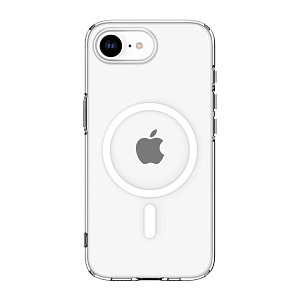 Чехол силиконовый прозрачный MagSafe для iPhone 16e (Прозрачный)