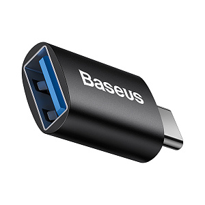 Переходник BASEUS Ingenuity Series Mini OTG, Type-C - USB-A 3.1 ZJJQ000001 (Черный)