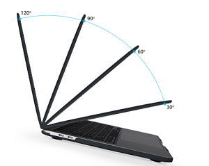 Чехол накладка Gurdini на MacBook Pro 13 (Черный)