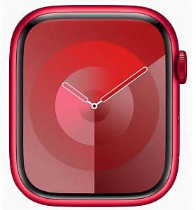 Умные часы Apple Watch Series 9 45мм (45mm, Красный, S/M, Sport Band)