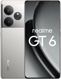 Смартфон Realme GT6 12/256GB (Серебристый, 12 ГБ, 256 ГБ, Dual nanoSim, Global, Без Rustore)