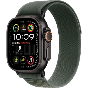 Умные часы Apple Watch Ultra 2 49 мм (2024) Black Case with Trail Loop (49mm, Green S/M, S/M)
