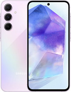 Смартфон Samsung Galaxy A55 5G 12/256GB (Лаванда, 12 ГБ, 256 ГБ, nanoSim+eSim, Global, Без Rustore)