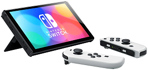 Игровая приставка Nintendo Switch (Белый, 64 ГБ, 7", OLED)