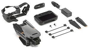 Квадрокоптер DJI Mini 3 Fly More Combo Plus (DJI RC) (Чёрный)