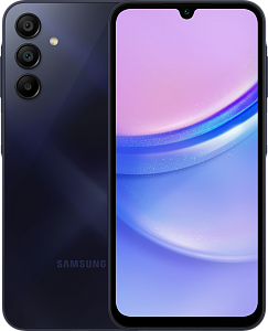 Смартфон Samsung Galaxy A15 4G 6/128GB (Темно-синий, 128 ГБ, 6 ГБ, Dual nanoSim, Global, Без Rustore)