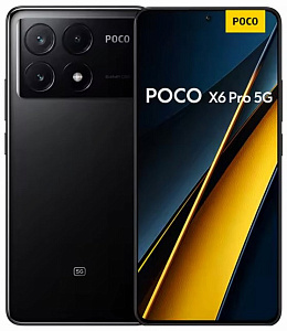 Смартфон Xiaomi POCO X6 Pro 5G 12/512GB Global (Черный, 512 ГБ, Global, 12 ГБ, Dual nanoSim, Без Rustore)