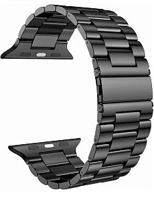 Ремешок металлический для Apple Watch 38/40/41 (Черный)