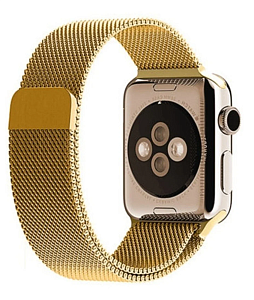 Ремешок для Apple Watch Milanese Loop 38/40mm (Золотой)