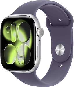 Умные часы Apple Watch Series 11 (Silver, Purple Fog, Sport Band, 46mm, S/M)