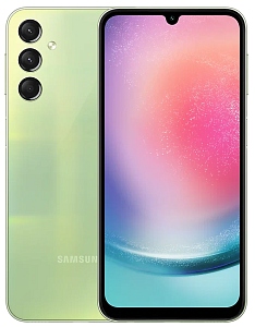 Смартфон Samsung Galaxy A24 8/128GB (8 ГБ, 128 ГБ, Зелёный, Global, Dual nanoSim, Без Rustore)