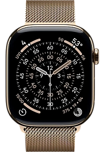 Умные часы Apple Watch Series 11 (Gold Titanium, Gold, Milanese Loop, 46mm, M/L)