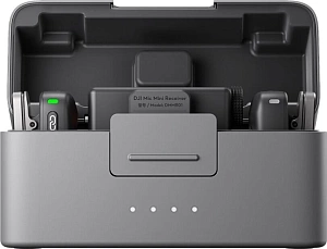 Микрофон DJI Mic Mini (2 TX + 1 RX + Charging Case) (Черный)