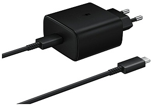 Сетевое зарядное устройство Samsung Travel Adapter 25W с кабелем (Чёрный)