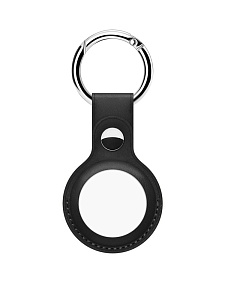 Ремешок AirTag (кожа) мал (Чёрный)