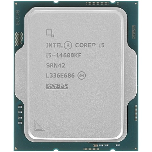 Процессор Intel Core i5-14600KF, 3.5ГГц, (Turbo 5.3ГГц), 14-ядерный, 24МБ, LGA1700, OEM (Черный)