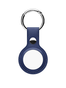 Ремешок AirTag (кожа) мал (Синий)