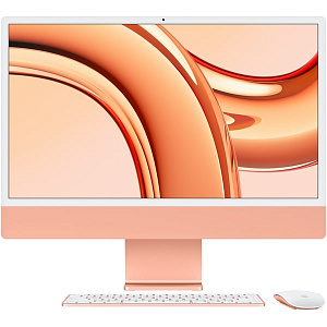 Моноблок Apple iMac 24 2023 (M3 8-Core, GPU 10-Core, 8GB, 256GB) (Оранжевый, 8 ГБ, 256 ГБ, MQRX3)