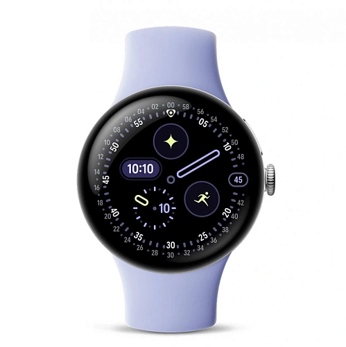 Умные часы Google Pixel Watch 4 (Polished Silver/Iris, 41mm, Bluetooth)