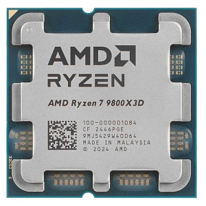Процессор AMD Ryzen 7 9800X3D, 4.7ГГц, (Turbo 5.2ГГц), 8-ядерный, L3 96МБ, Сокет AM5, OEM (Черный)