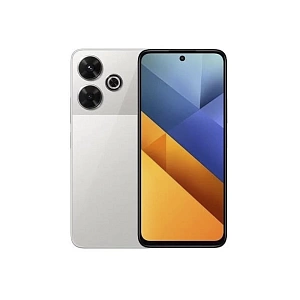 Смартфон Xiaomi POCO M6 4G 6/128GB (Серебристый, 128 ГБ, 6 ГБ, Dual nanoSim, Global, Без Rustore)