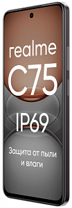 Смартфон Realme C75 (Черный, 8 ГБ, 128 ГБ, Dual nanoSim, RU, Без Rustore)