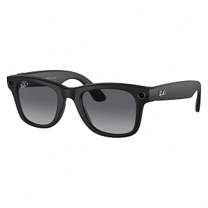 Умные очки Ray-Ban Wayfarer RW4008 Matte Black (Polar gradient graphite, 53)