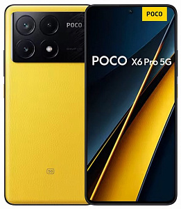 Смартфон Xiaomi POCO X6 Pro 5G 12/512GB Global (Жёлтый, 512 ГБ, Global, 12 ГБ, Dual nanoSim, Без Rustore)