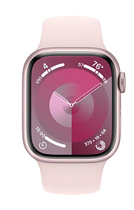 Умные часы Apple Watch Series 9 45мм (45mm, Розовый, M/L, Sport Band)