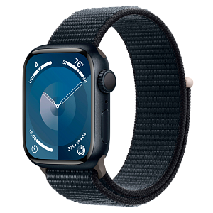 Умные часы Apple Watch Series 9 41мм (41mm, Темная ночь, S/L, Sport Loop)