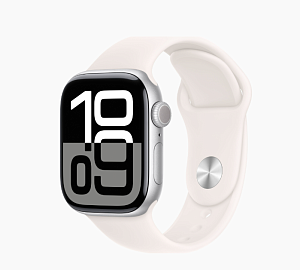 Умные часы Apple Watch Series 10 42мм (Silver light blush, 42mm, M/L, Sport Band)