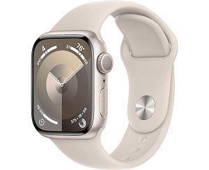 Умные часы Apple Watch Series 9 41мм (41mm, Сияющая звезда M/L, M/L, Sport Band)