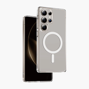 Чехол прозрачный MagSafe Hybrid KEEPHONE NON-YELLOWING для Galaxy S26 Ultra (Прозрачный)